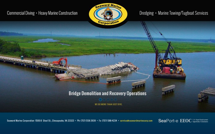 Website Design for Marine Construction Companies