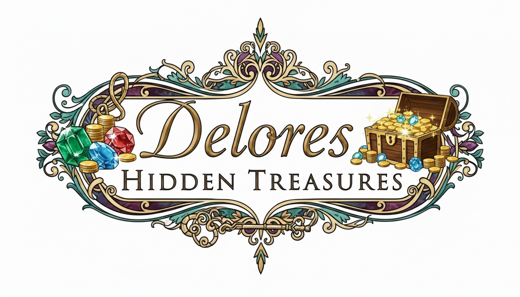 Delores Hidden Treasures logo design
