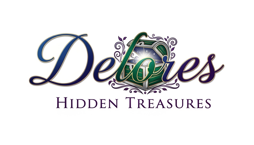 Delores Hidden Treasures logo design