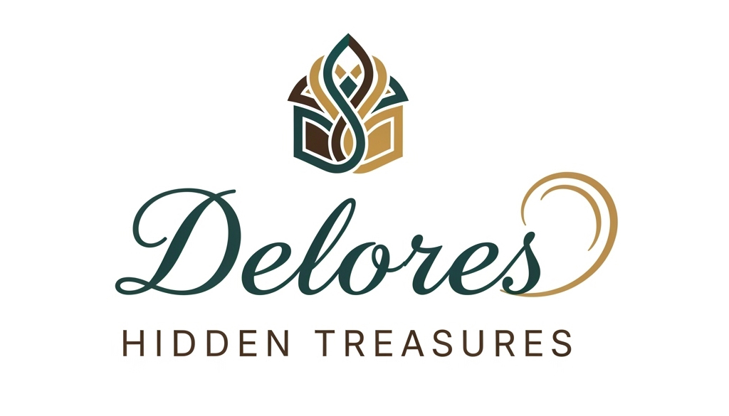 Delores Hidden Treasures logo design