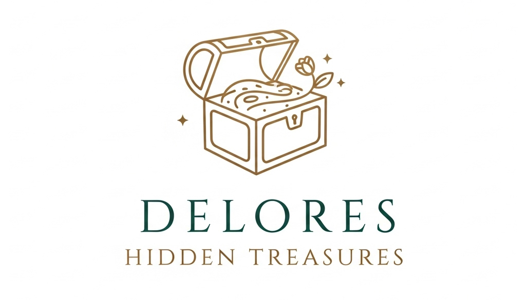 Delores Hidden Treasures logo design