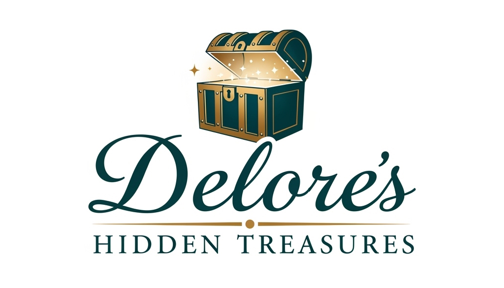 Delores Hidden Treasures logo design