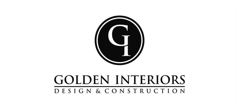 GOLDEN INTERIORS Design & Construction LOGOS